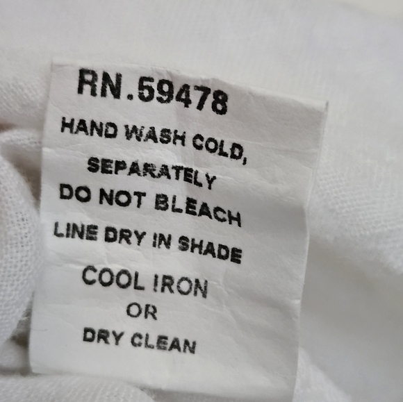 Francesca Bettini made in Italy Linen cotton White Lace tunic blouse top size S - Picture 9 of 9